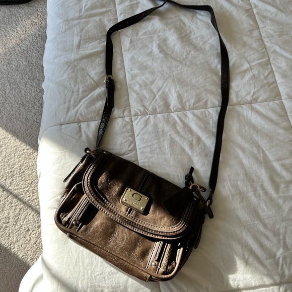 GUESS brown crossbody bag - Picture 1 of 8